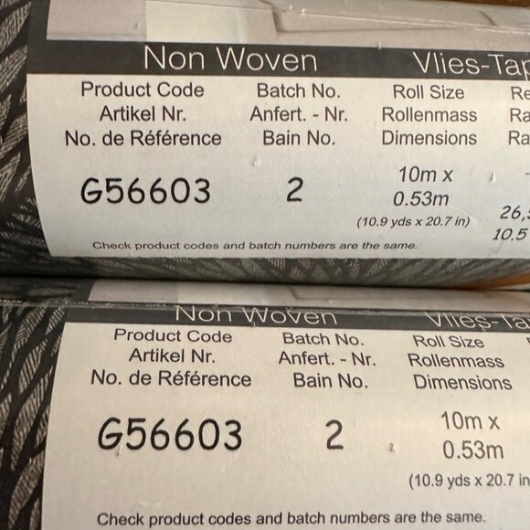 NEW Galerie Texstyle Hedgehog Black Wallpaper Lot of 2 - Picture 7 of 8